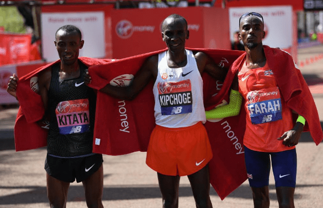 Kenianos Kipchoge y Cheruiyot se quedan con el Maratón de Londres 2018
